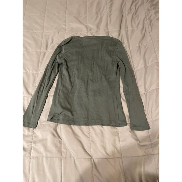 Talbots Petites Pima Cotton Long Sleeve Knit Top Sp - Picture 2 of 3